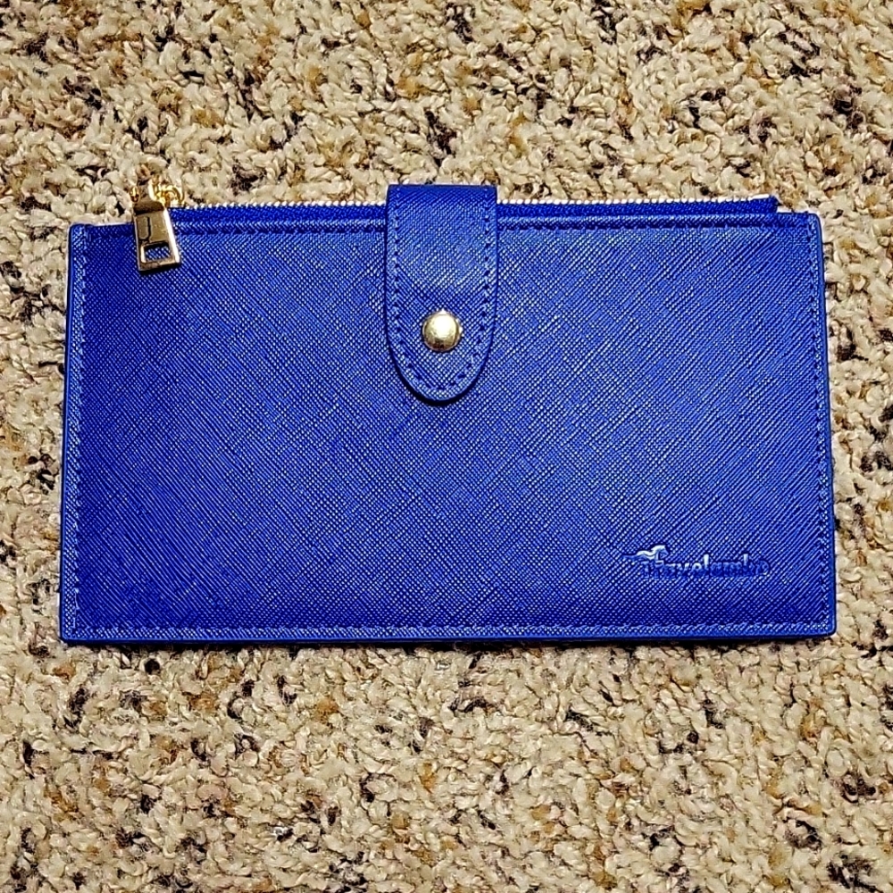 Travelambo blue clutch